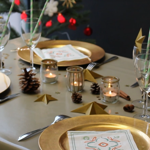 3 tutos faciles pour décorer sa table de réveillon