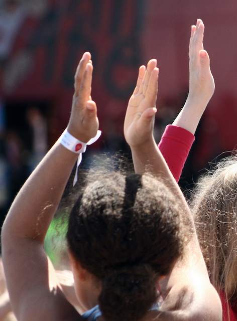 Fête de la musique à Paris : enfants à un concert