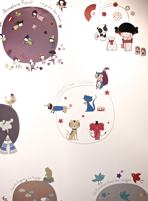 Poisson Bulle - stickers muraux