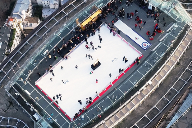 Patinoire sur le toit de Montparnasse