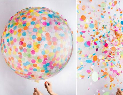 Ballons confettis