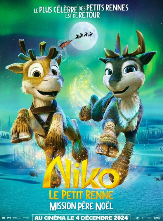 Niko le petit renne, mission Père Noël : affiche