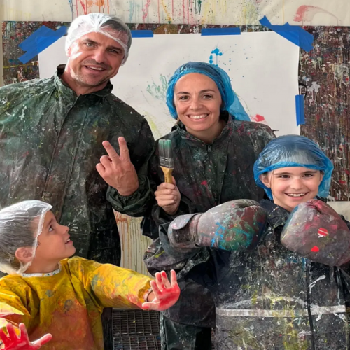 Color Room : Bataille de peinture en famille