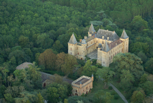 Château de Caumont - Vue aérienne