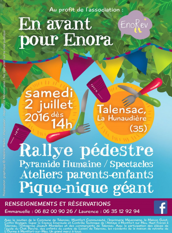 En avant pour Enora - Affiche