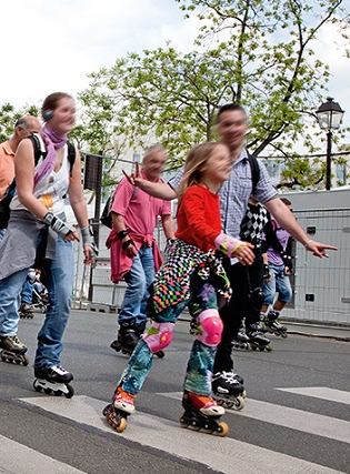 Rando roller en famille à Bordeaux