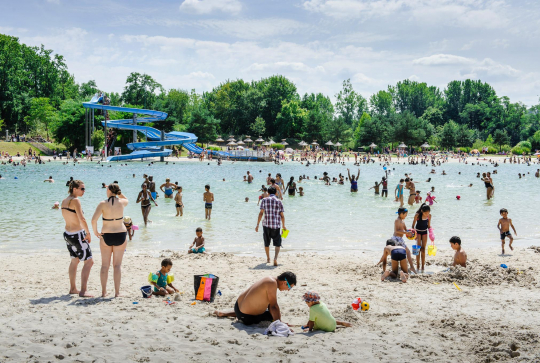 Ile de loisirs de Cergy-Pontoise - Baignade en été