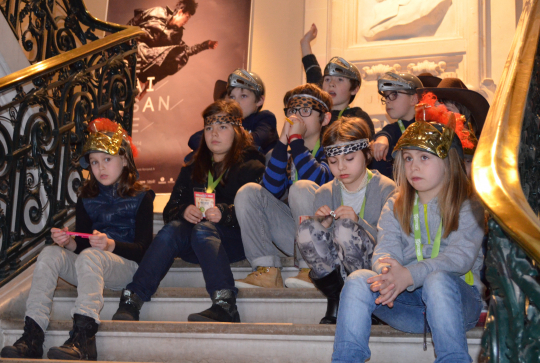Parcours "La Nuit au musée" - groupe d'enfants