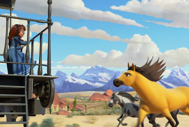 Spirit l'indomptable : train