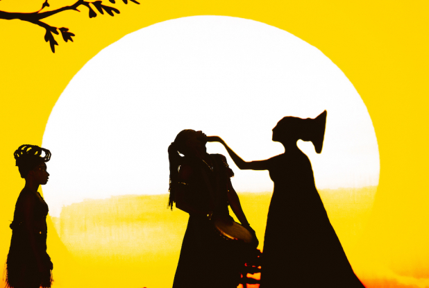 Princes et princesses : le spectacle au cinéma - main sous le menton