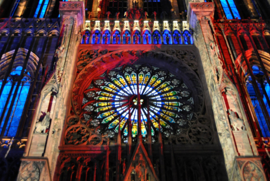 illuminations 2013 de la cathédrale Notre Dame de Strasbourg