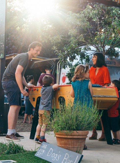 Jardin21 : baby foot en famille