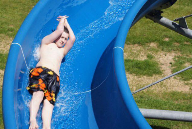 Le toboggan du Strandbad & Tiki Bar