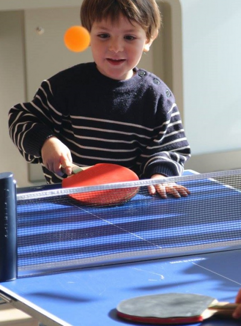 Fête du sport à la Maison de la Radio : ping-pong