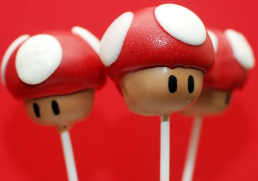 Cake pops Mario