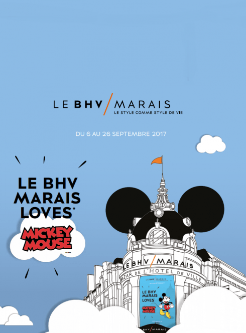 Le BHV Marais loves Mickey Mouse