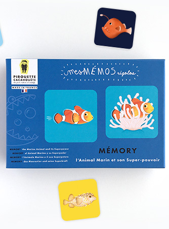 Gagnez le jeu de mémory "L'animal Marin & son Super-Pouvoir"