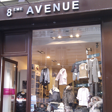 8ème avenue à Paris