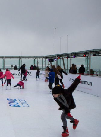 Patinoire éphémère à la Tour Montparnasse