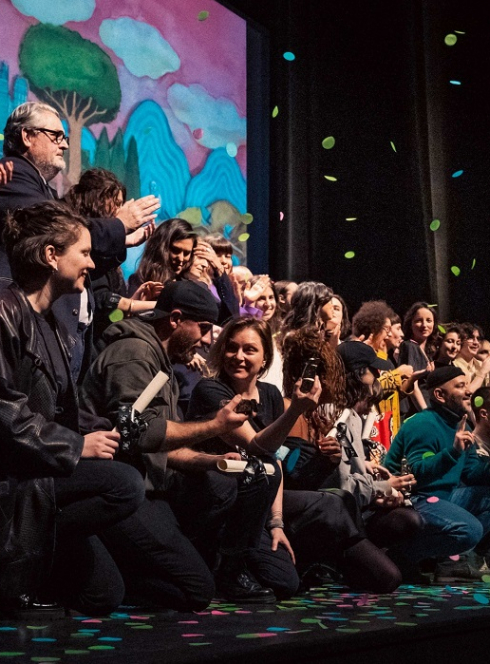 Festival du court métrage de Clermont-Ferrand : Les lauréats sur scène sous des confettis