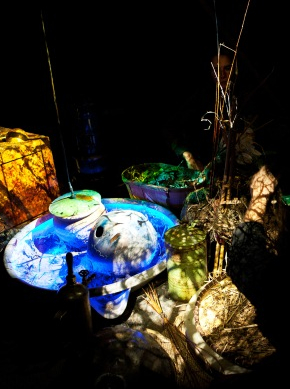 Le jardin sous la lune