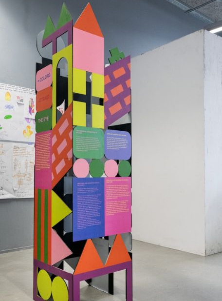 Création en cours et réalisation de totem, workshop Totems, Ésad Saint-Étienne, 2024