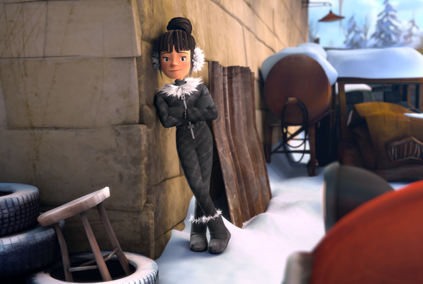 La Bataille géante de boules de neige 2 - L'incroyable course de luge : pose