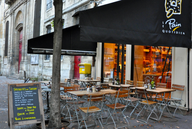 Le Pain Quotidien : marais terrasse