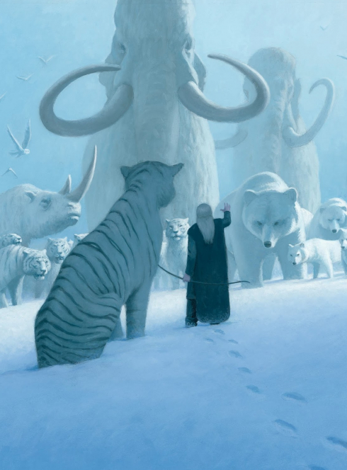 Zoom sur François Roca "Anya et tigre blanc"