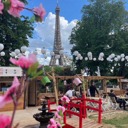 Hanami Paris : terrasse Trocadero