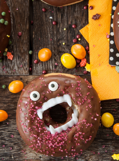 Recette Halloween : vampire donuts
