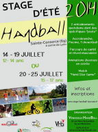 Stage d'été Handball
