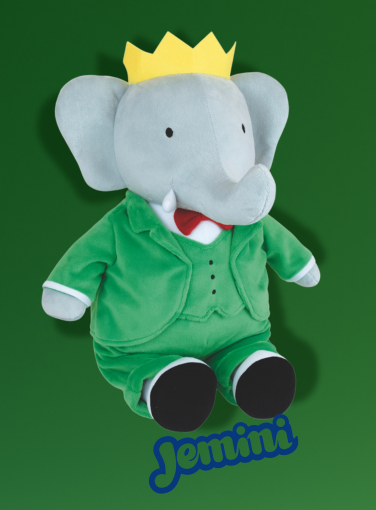 La peluche Babar pour Noël