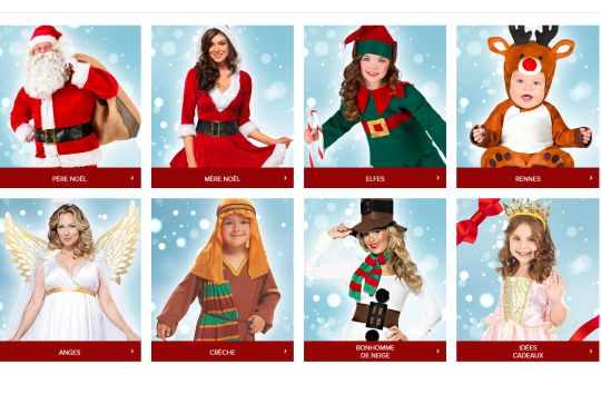 Site Deguisetoi.fr Noël 2022