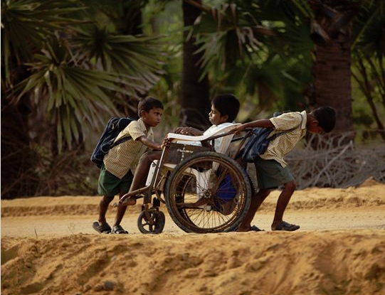 Sur le chemin de l'école