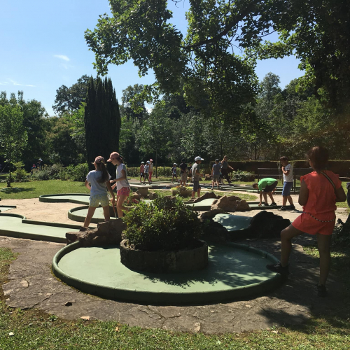 Pistes du mini-golf du Parc de la Tête d'Or