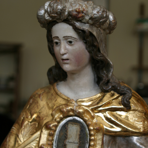 Sainte Rosalie : statue reliquaire