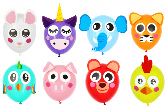 Anniversaire tout-petit : déco de ballons.