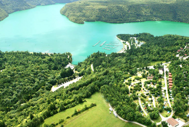 Lac de Vouglans : vue d'en haut