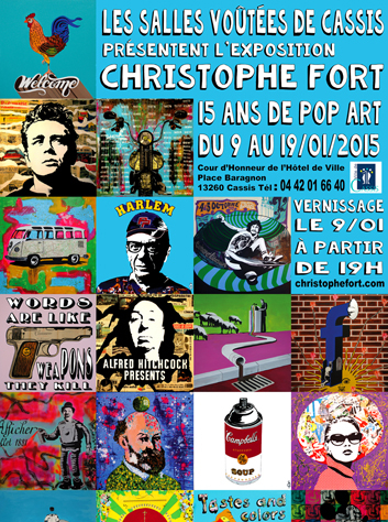 Expo Christophe Fort - 15 ans de Pop Art
