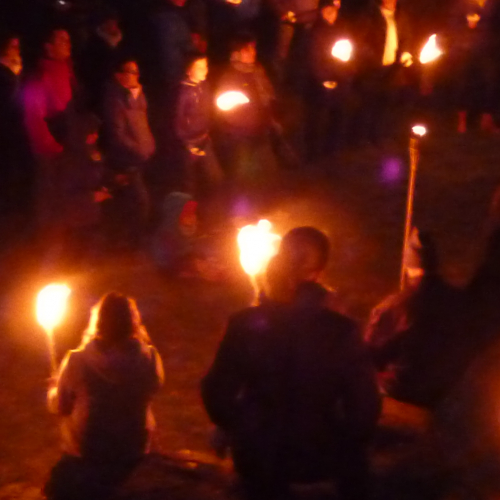 Balade à la torche à Volvic