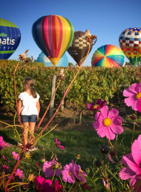 Les Montgolfiades de Saint-Emilion : fillette