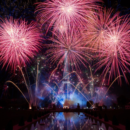 Grand feu d'artifice du 14 juillet 2017 à Paris