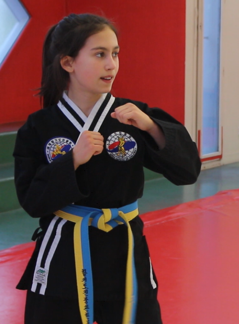 Fiona au cours d'Hapkido