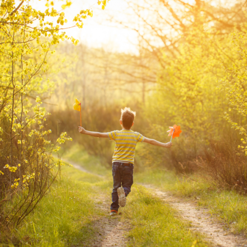 Enfant vacances printemps