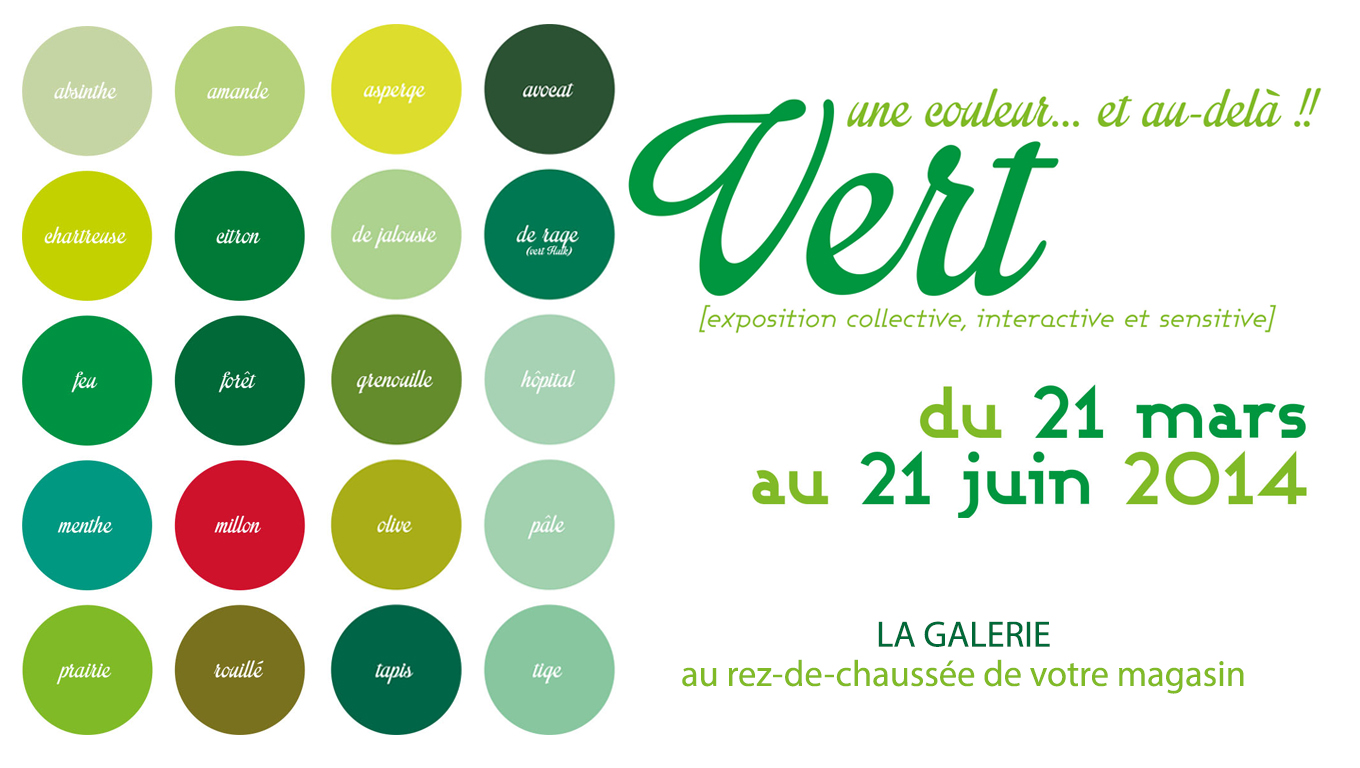 Vert, une couleur et au delà! : une exposition à venir découvrir en